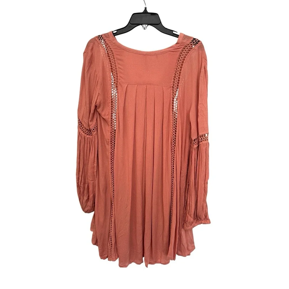 Free People Dress Small Just the Two of Us Boho Balloon Sleeve Babydoll‎ #K2-3